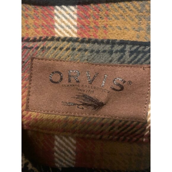 ORVIS Heavyweight Men’s Flannel Large - Picture 3 of 3